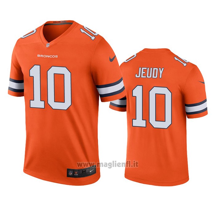 Maglia NFL Legend Denver Broncos Jerry Jeudy Arancione Color Rush